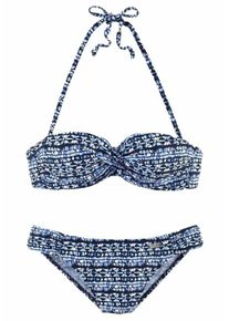 Lascana, Damen Bügel-Bandeau-Bikini, Navy