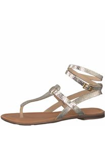 s.Oliver RED LABEL, Damen Zehentrenner, Gold