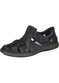 Rieker, Herren Sandalen, Schwarz