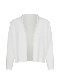 BETTY & CO Betty & Co, Damen Strickjacke im Bolerostil, Offwhite