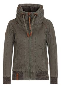 Naketano, Damen Jacket 'Wonderwaffel Nein Nein Nein', Khaki