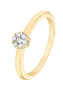 Christ, Damen Ring '60059764', Gold / Weiß