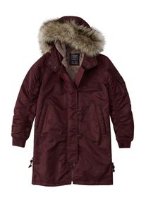 Abercrombie & Fitch Abercrombie & Fitch, Damen Mantel 'BTS18-SHINY NYLON PARKA', Burgunder