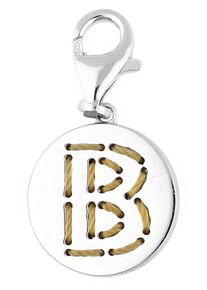 Esprit, Damen Charm Letter Fabric B ESCH91124A, Limone / Silber