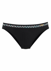 Lascana, Damen Bikini-Hose 'Raute', Türkis / Schwarz / Weiß