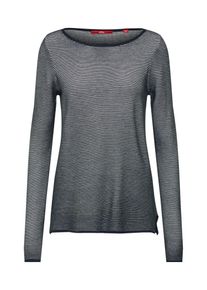 s.Oliver RED LABEL, Damen Pullover, Enzian / Weiß