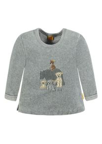 Steiff Collection, M&auml;dchen Baby Nicki Pullover, Beige / Braun / Grau