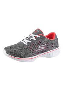 Skechers, Damen Sneaker, Grau / Lachs / Wei&szlig;