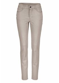 MAC, Damen Stretch-Jeans 'Melanie Pipe Smart', Beige