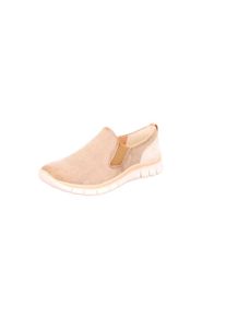 Tamaris, Damen Slipper, Pastellorange / Wei&szlig;