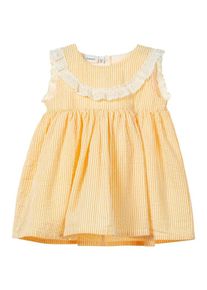 name it, Mädchen Kleid, Gelb / Weiß