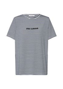 Pieces, Damen Shirt 'CARLA SS TEE D2D', Navy / Weiß