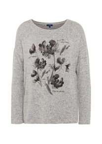 Tom Tailor, Damen Langarmshirt, Grau / Anthrazit
