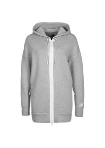 New Balance, Damen 'Style Fleece' Kapuzenjacke , Graumeliert / Weiß