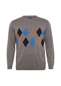 Tom Tailor, Herren Pullover, Blau / Hellbraun / Graumeliert / Rot / Schwarz
