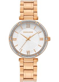 Police, Damen Uhr 'PL15568BSR.04M', Bronze / Rosegold / Weiß