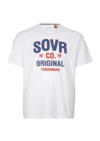s.Oliver RED LABEL, Herren T-Shirt, Blau / Hellrot / Weiß