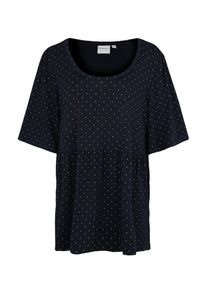 JUNAROSE, Damen Shirt 'JRANASTA', Navy / Weiß