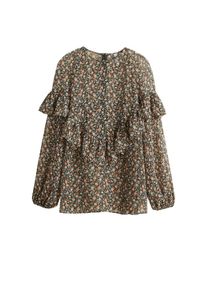 Mango, Damen Bluse 'Prado', Tanne / Mischfarben