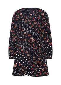 Dorothy Perkins, Damen Sommerkleid 'RUFFLE WRAP FF', Schwarz