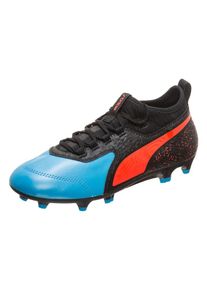 Puma, Fußballschuh 'One 19.3 FG/AG', Hellblau / Rot / Schwarz