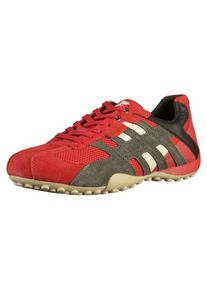 Geox, Herren Sneaker, Rot / Schwarz / Wei&szlig;
