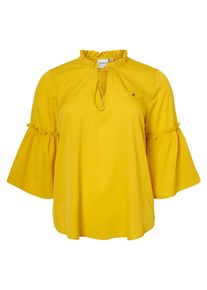 JUNAROSE, Damen Bluse, Curry