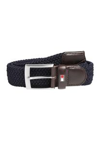 Tommy Hilfiger, Herren Gürtel 'New Adan', Dunkelblau / Braun
