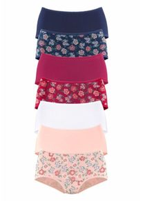 Petite Fleur, Damen Panty, Navy / Rosé / Rubinrot / Weiß