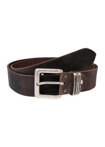 Tom Tailor, Herren Lederg&uuml;rtel 'Waxed Fullgrain', Braun