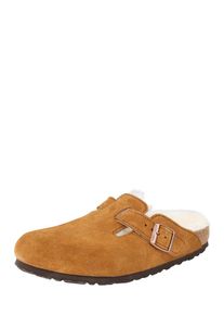 Birkenstock, Damen Hausschuh 'Boston' Schmal, Cognac