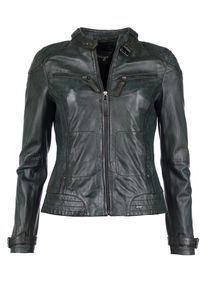 Maze, Damen Lederjacke ' Ryana ', Dunkelgrün