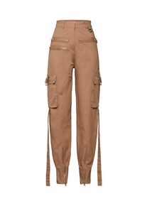 Missguided, Damen Hose 'FANNY LYCKMAN CARGO ZIP UTILITY TROUSERS', Camel