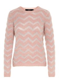 V&eacute;ro Moda VERO MODA, Damen Pullover 'WARD FEATHER', Rosa / Ros&eacute; / Silber
