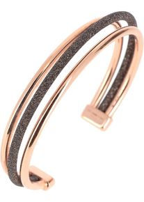 PESAVENTO, Damen Armreif 'Shiny', Dunkelbraun / Rosegold