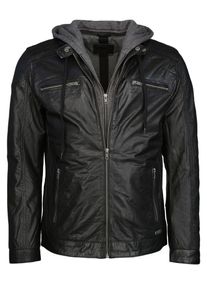 Mustang, Herren Jacke 'Foster', Dunkelgrau / Schwarz