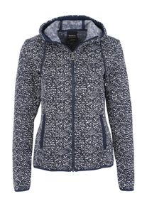 Jack Wolfskin, Damen Fleecejacke 'BELLEVILLE', Nachtblau / Weiß