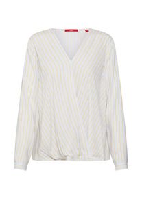 s.Oliver RED LABEL, Damen Bluse, Gelb / Weiß