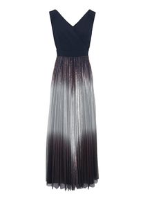 Heine, Damen Abendkleid, Dunkelblau / Silber