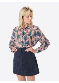 Glamorous, Damen Bluse, Taubenblau / Rosé