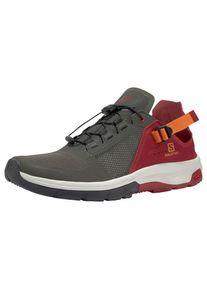 Salomon, Herren Outdoorsandale 'Techamphibian 4', Dunkelgrau / Orange / Pastellrot
