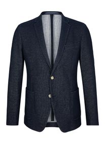 s.Oliver BLACK LABEL, Herren Modern Fit: Sakko mit Wabenstruktur, Nachtblau