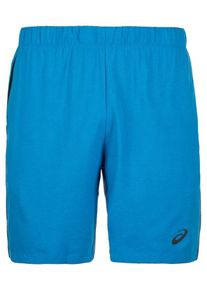 asics, Herren Laufshort, Himmelblau / Schwarz