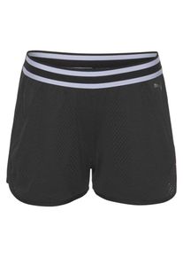 Puma, Damen Trainings-Shorts 'A.C.E.', Hellgrau / Schwarz