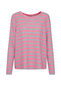 Street One, Damen Pullover 'Jyrina', Dunkelgrau / Pink