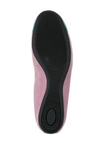 Heine, Damen Ballerina, Aqua / Pastellpink