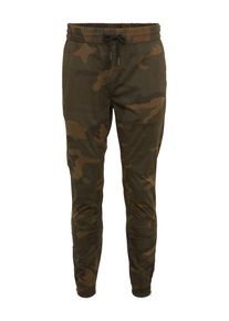 Jack & Jones JACK & JONES, Herren Hose 'JJIVEGA JJBOB WW FOREST NIGHT CAMO NOOS', Braun / Dunkelgrün
