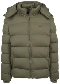 Urban Classics, Herren Hooded Boxy Puffer Jacket, Oliv