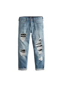 Hollister, Damen Jeans 'LT/MED DST LR BF', Blue Denim