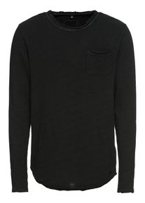 tigha, Herren Langarmshirt 'Chibs P.', Schwarz